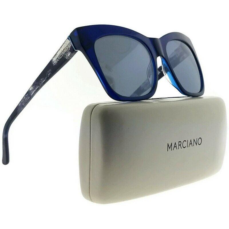 Guess Marciano Sunglasses GM0759 84X Shiny Light Blue / Blu Mirror GM0759 55mm