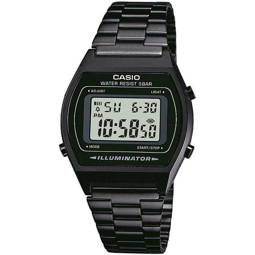 Casio Vintage Series Black Retro Stopwatch Classic Digital Watch B640WB-1A