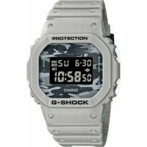 Casio G-shock DW5600CA-8D DW5600CA-8 Camouflage Motif Dial Digital Gray Watch