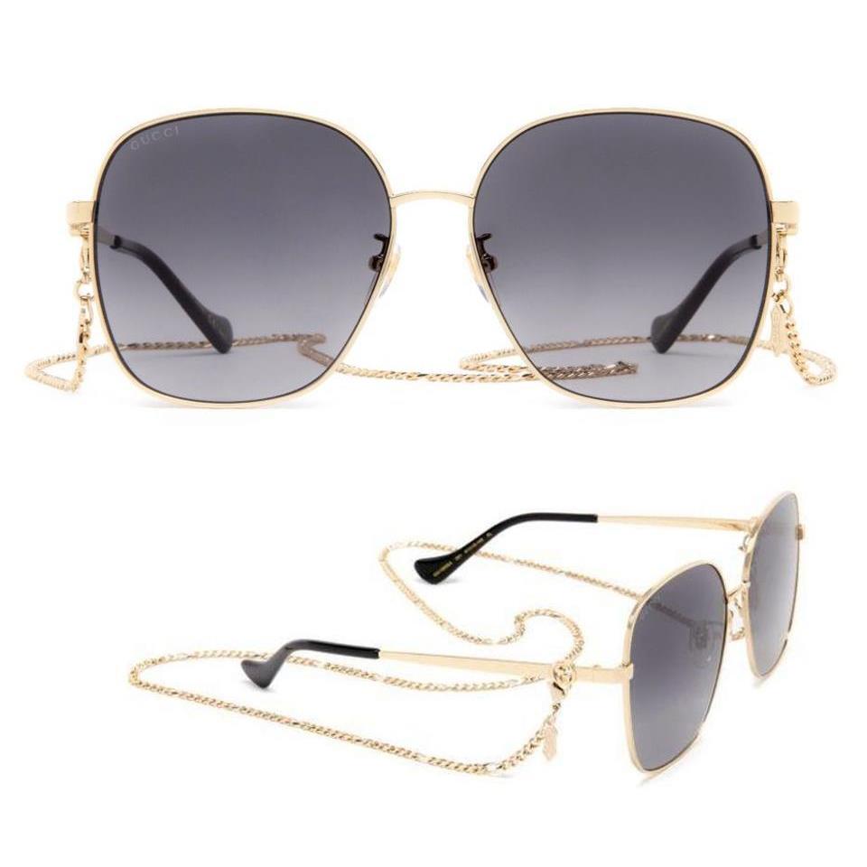 Gucci GG1089SA - 001 Chain Sunglasses