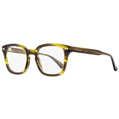 Gucci Rectangular Eyeglasses GG0184O 010 Brown Melange 50mm 0184