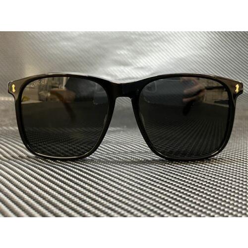 Gucci sunglasses logo - Black Frame, Gray Lens 0