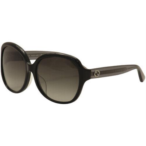 Gucci Women`s GG0080SK GG/0080/SK 002 Black/grey Fashion Sunglasses 61mm