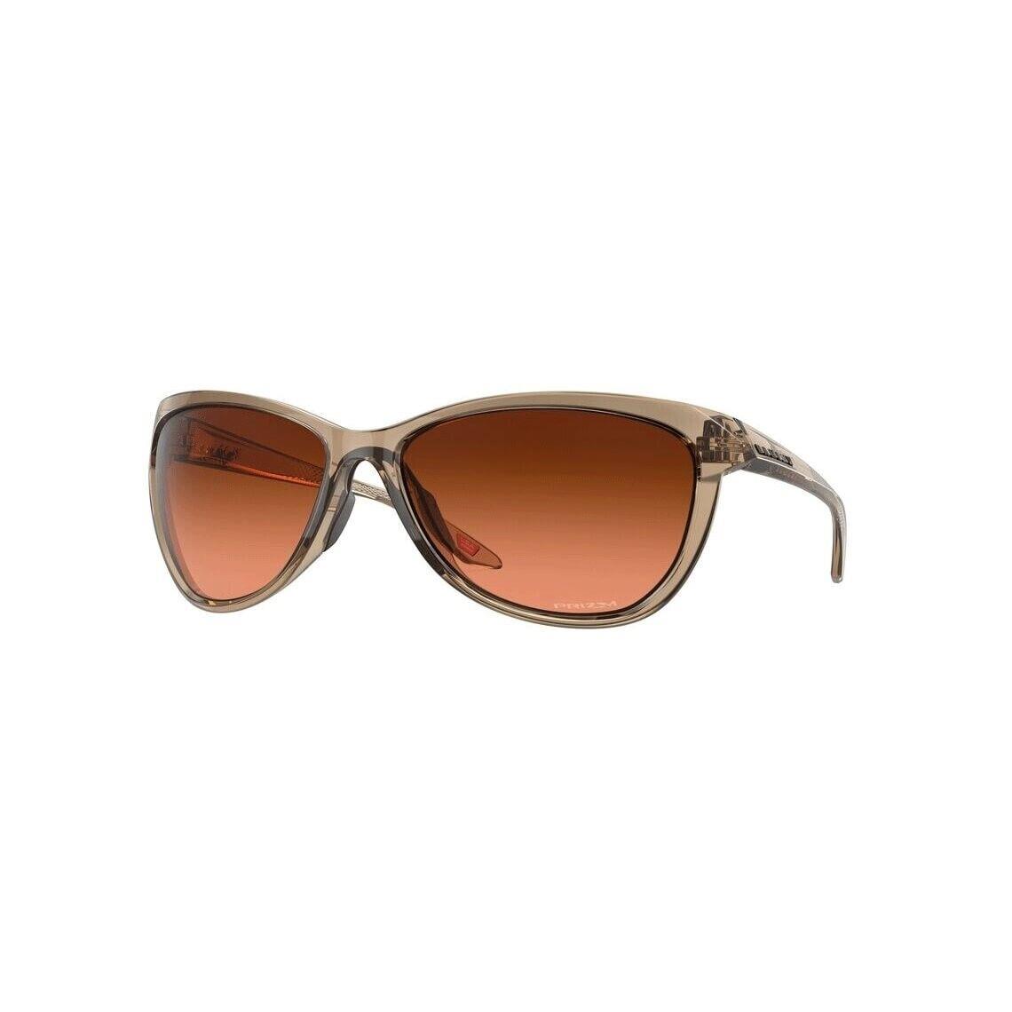 Oakley Pasque Sunglasses OO9222-0560 Sepia Frame W/ Prizm Brown Gradient Lens n