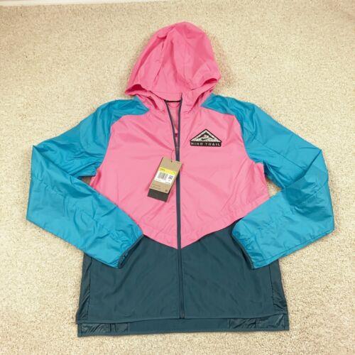 Nike Shield Women`s Small Trail Running Jacket DC8041 607 Pink