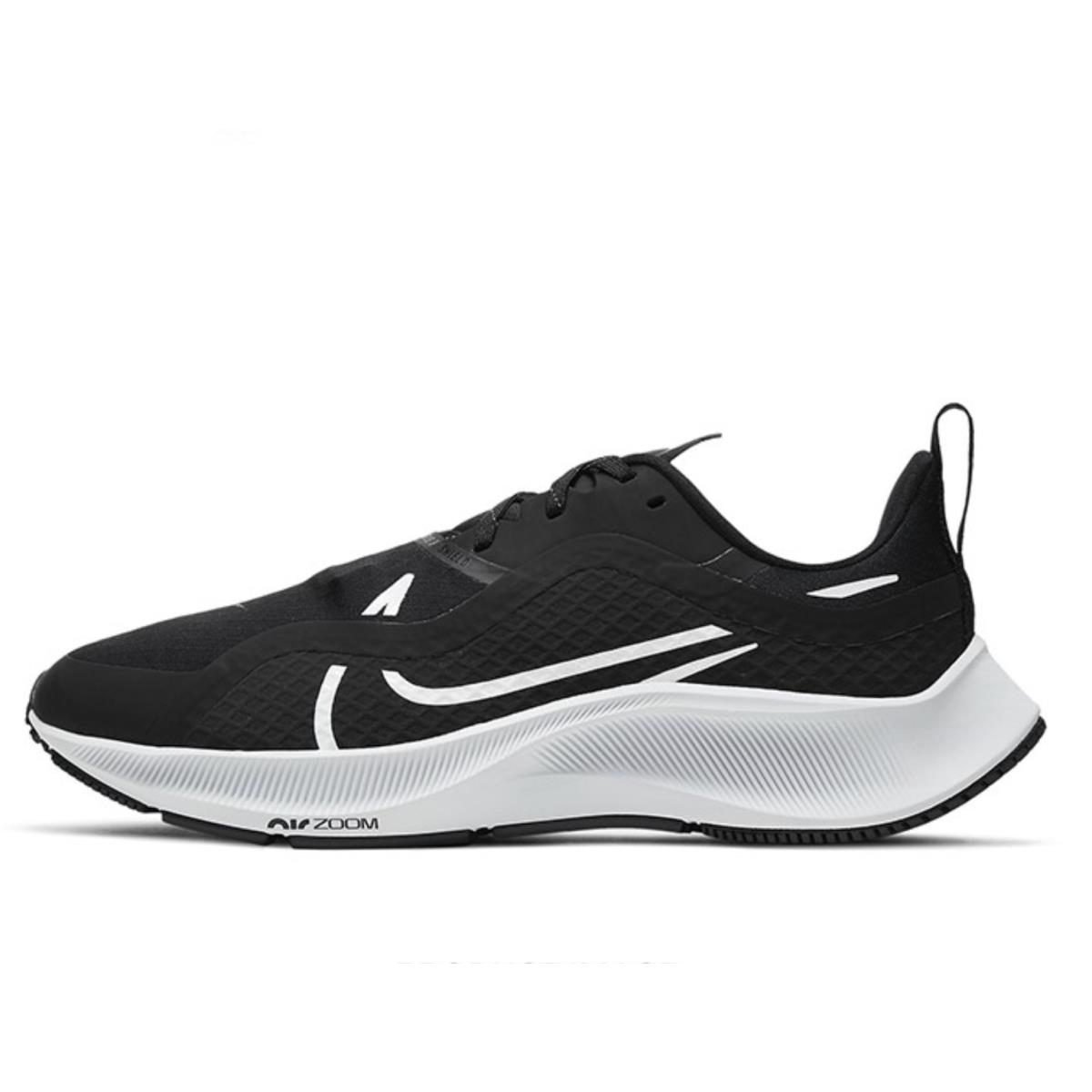 Nike Air Zoom Pegasus 37 Shield Women`s Running Shoes Size 6.5 CQ8639-002 - Black