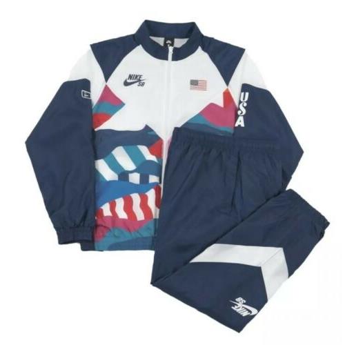 Nike Mens SB x Parra Olympics Team Usa Track Suit Set Size Medium CT8075