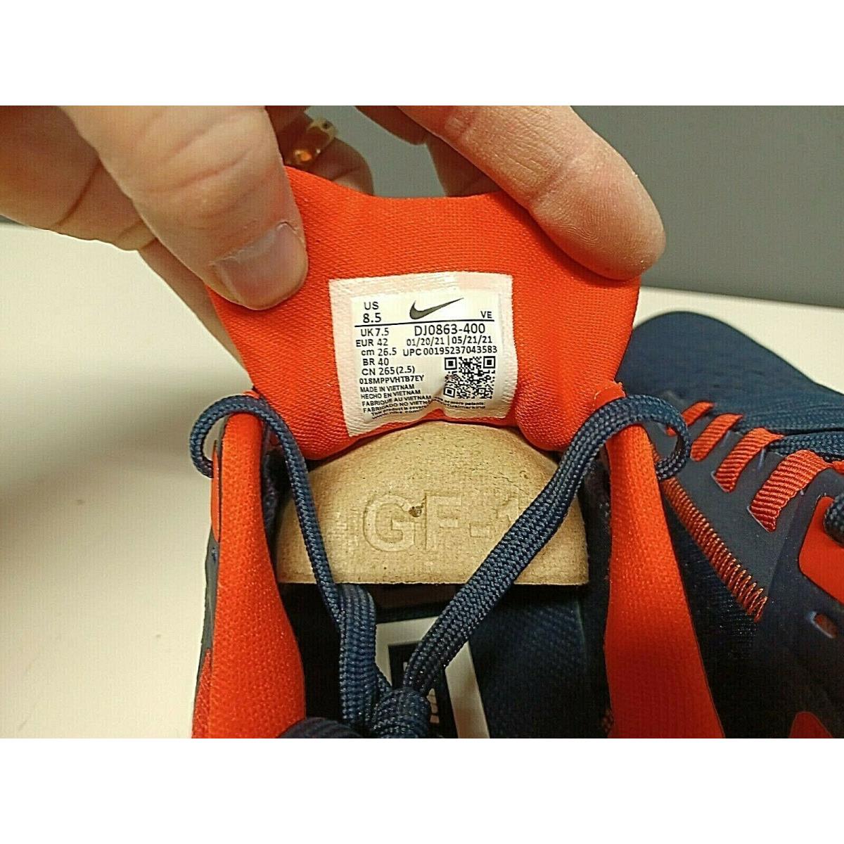 Nike shoes Air Zoom Pegasus - Blue , College Navy/White/Team Orange Manufacturer 7