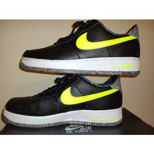 Nike Air Force 1 Shoes Black Volt Grind DM9098-001 Men`s 13 with Box