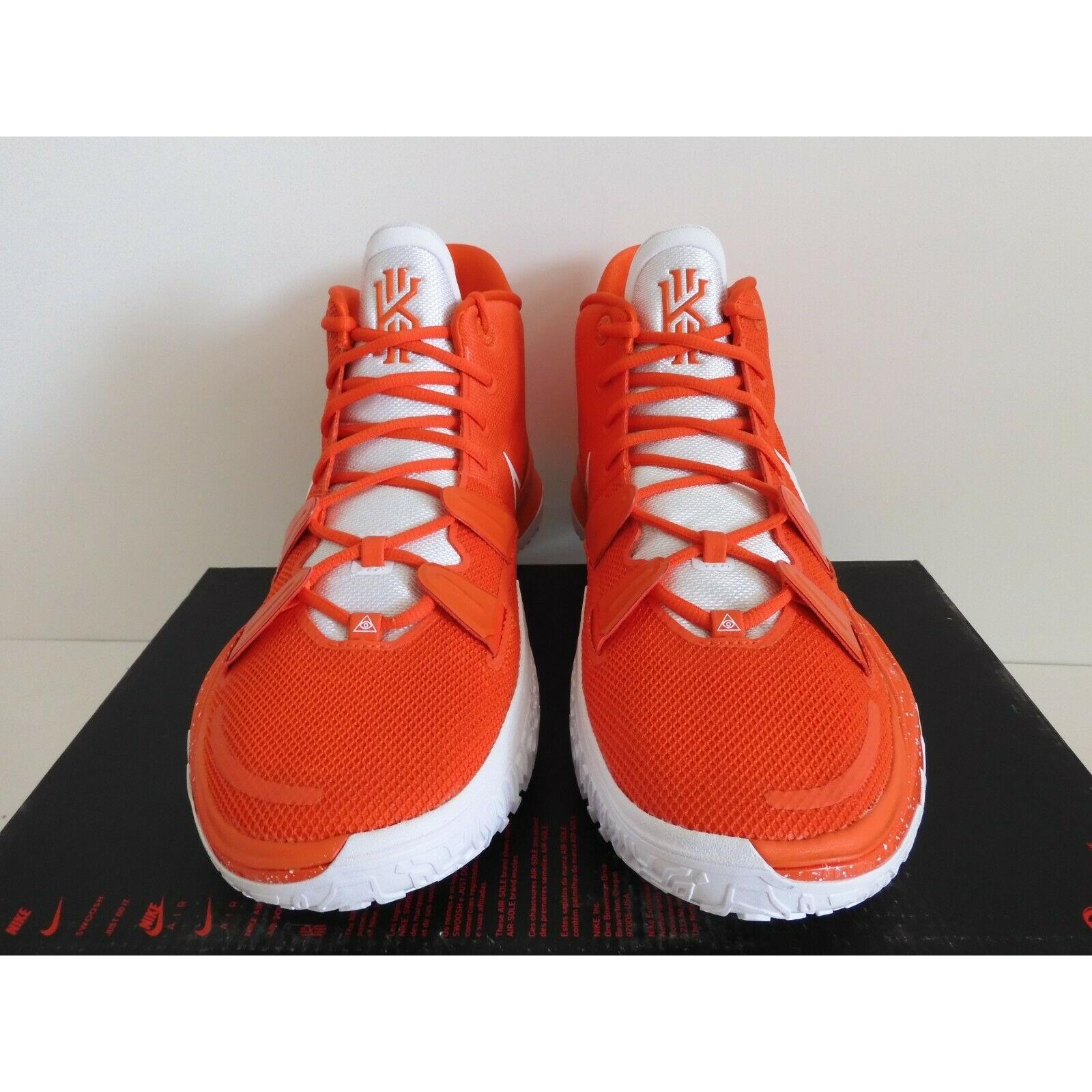 kyrie white and orange