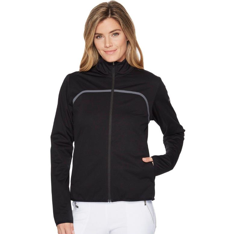 Nike L40103 Women`s Repel Black Full Zip Golf Jacket Size XS