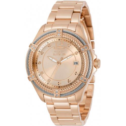 Invicta Women`s Watch Bolt Rose Gold IP Stainless Steel Bracelet 30881 - Rose Gold Dial, Rose Band