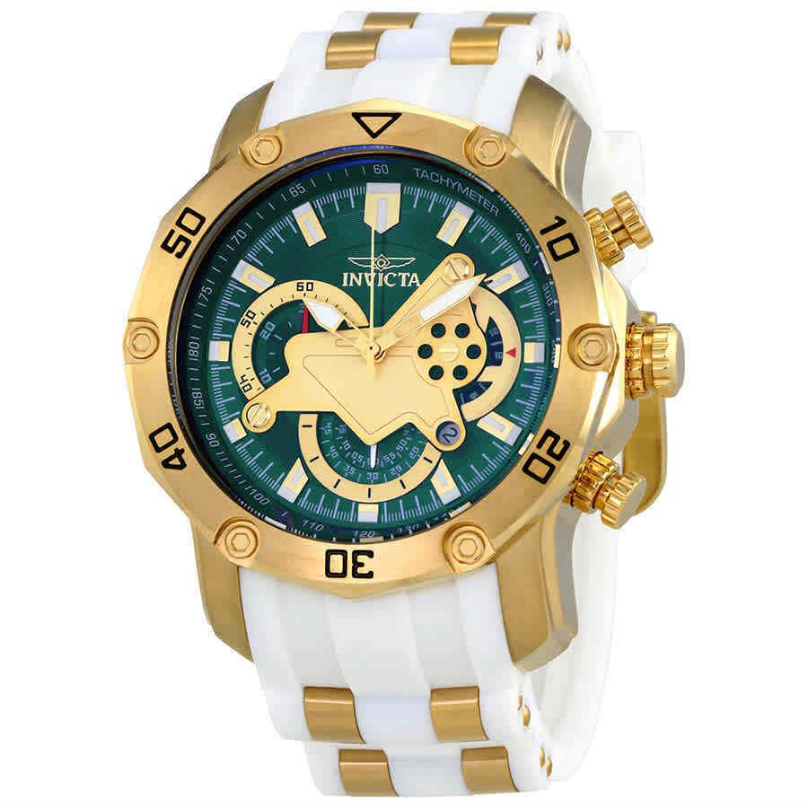 Invicta Pro Dive Chronograph Green Dial Men`s Watch 23422