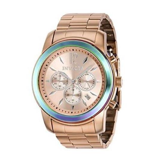 Invicta Men`s 40493 Specialty Quartz Chronograph Rose Gold Dial Bracelet Watch