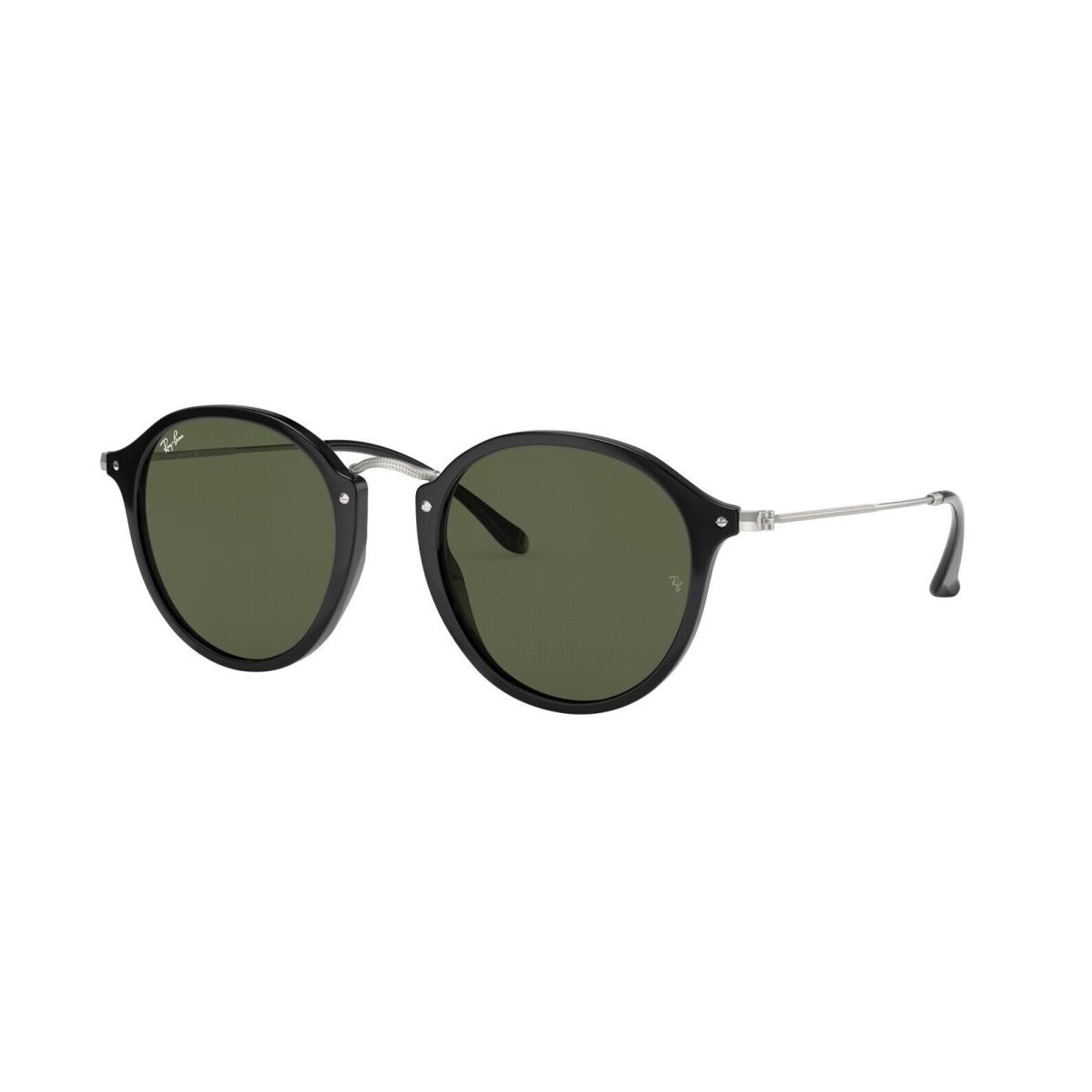 Ray Ban Round Sunglasses - Women`s - Black w/ G-15 Green