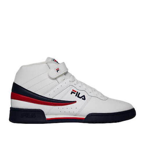 Fila F-13 Mid -top White/navy/red Men`s Casual Shoes 1VF059LX-150