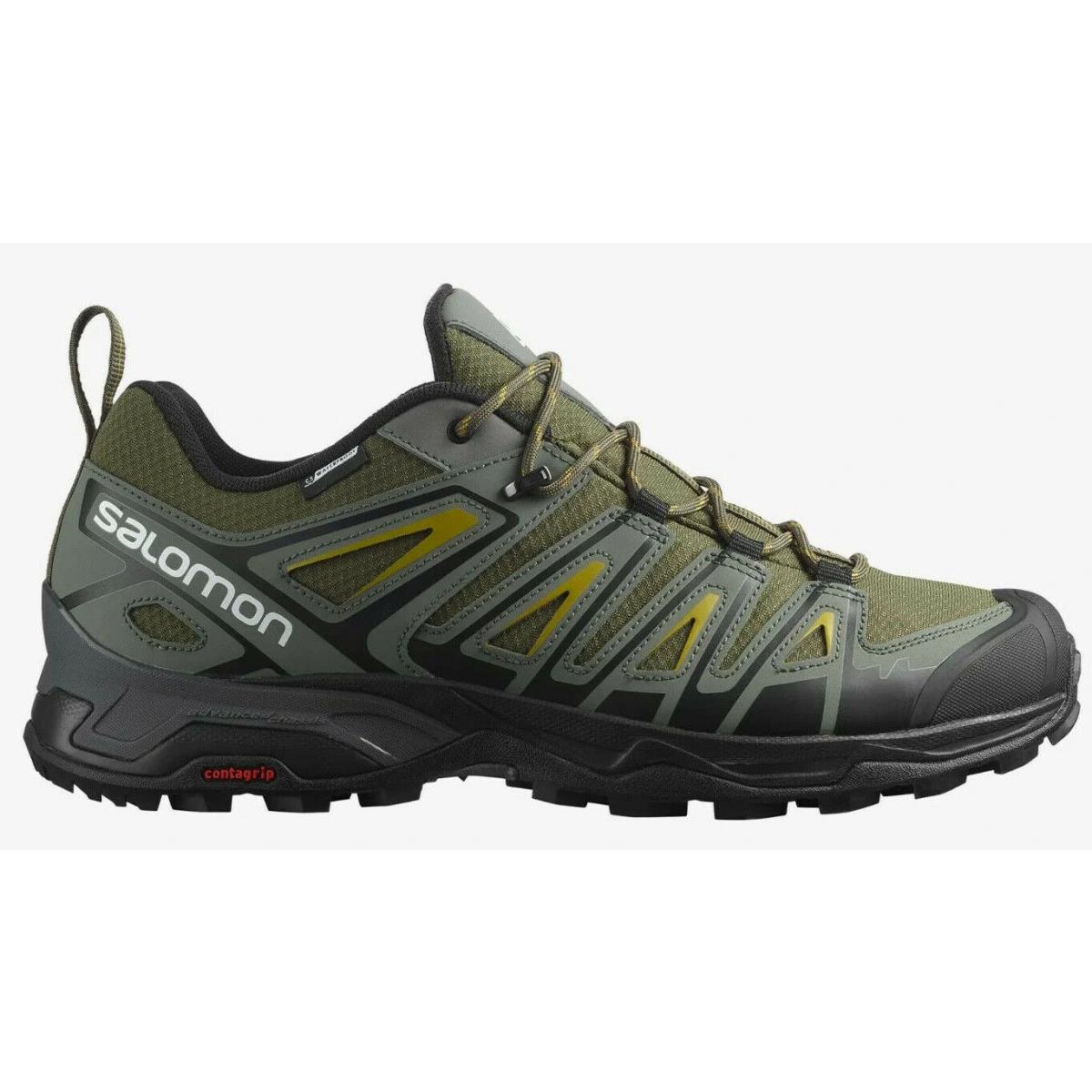 Salomon Mens X Ultra Pioneer Waterproof Hiking Shoe Olive Night Select Size