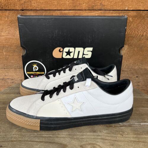 Mens 10.5 Converse Cons x Carhartt Wip Shoes One Star Pro OX Sneakers Skate