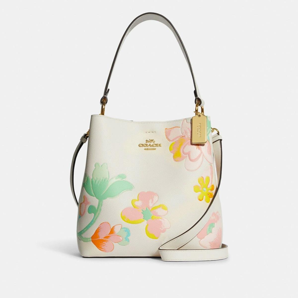 Coach C8214 Town Bucket order Bag With Mystical Floral Print In Faded Blush Multi