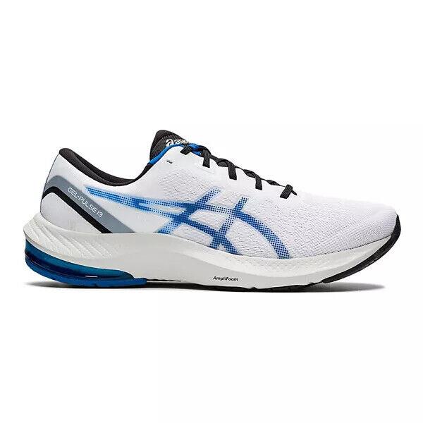 Mens Asics Gel Pulse 13 Running Shoes White / Blue Size 9