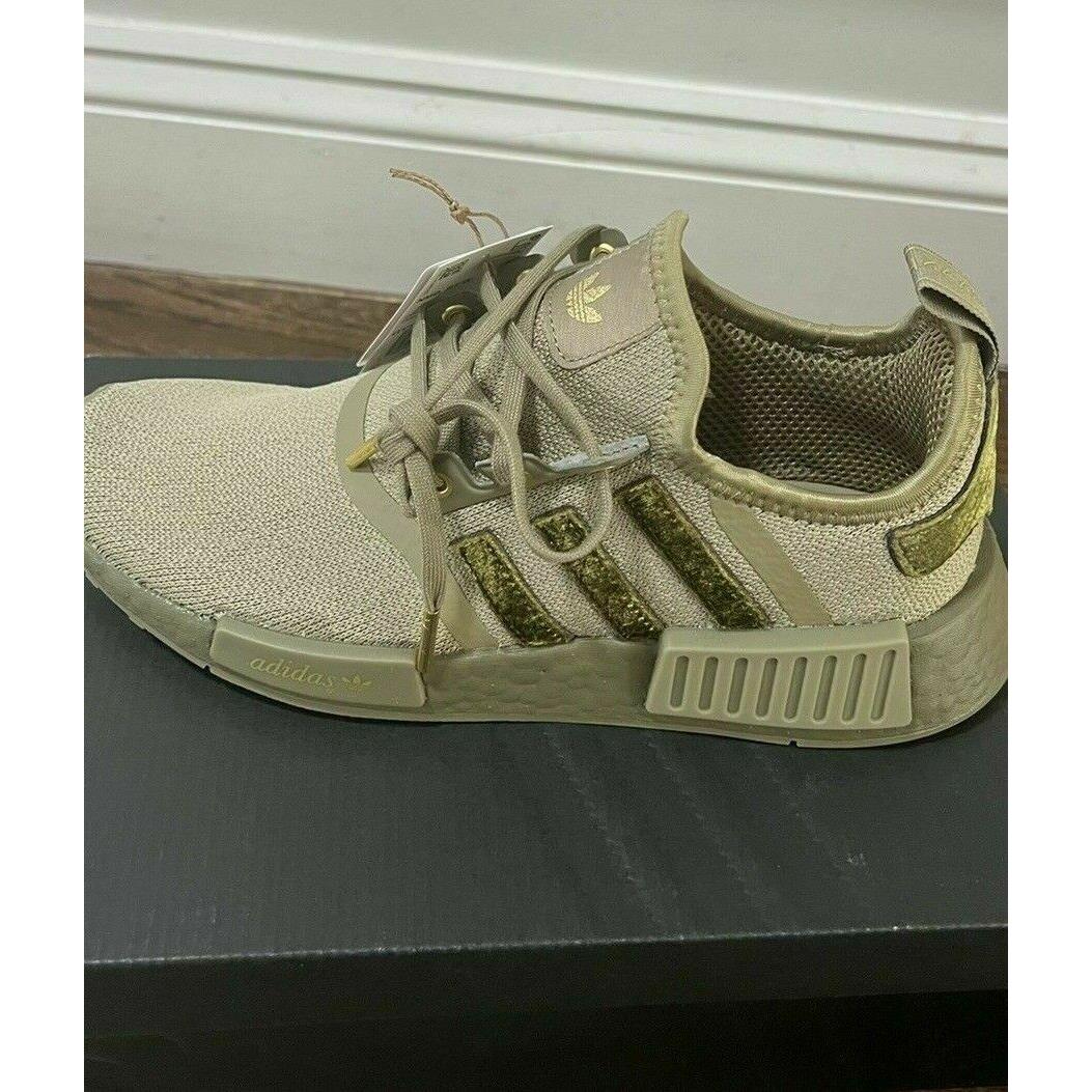 Adidas Nmd Olive Green Gold Boost Women`s Sizes GY1321 Shoes | - Adidas shoes NMD - Green | SporTipTop