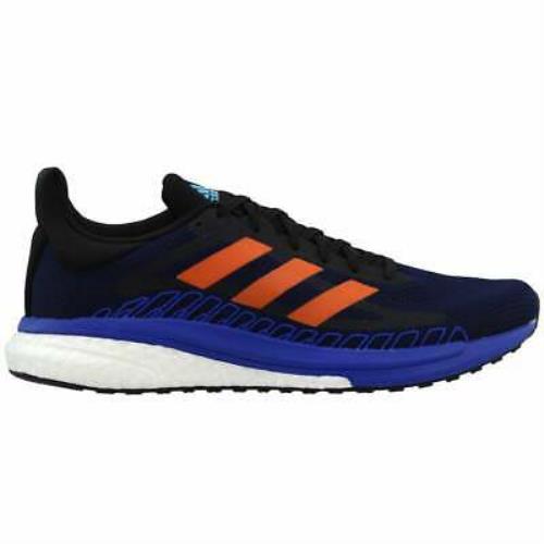 Adidas Solar Glide St 3 Mens Running Sneakers Shoes - Black Blue - Black,Blue