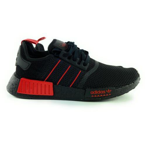 Adidas Men`s NMD_R1 Core Black Red Running Shoes GV8422 Sizes 9.5 - 12