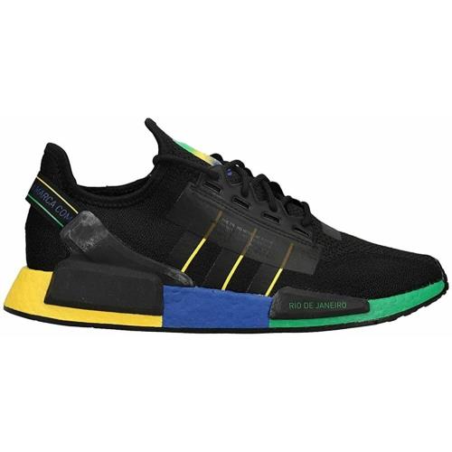 Adidas Originals Nmd R1 V2 Black/yellow Running Shoes Fy1255 Men Size 11.5