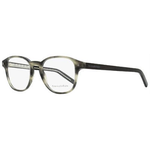 Ermenegildo Zegna Square Eyeglasses EZ5169 020 Gray Striped 52mm 5169