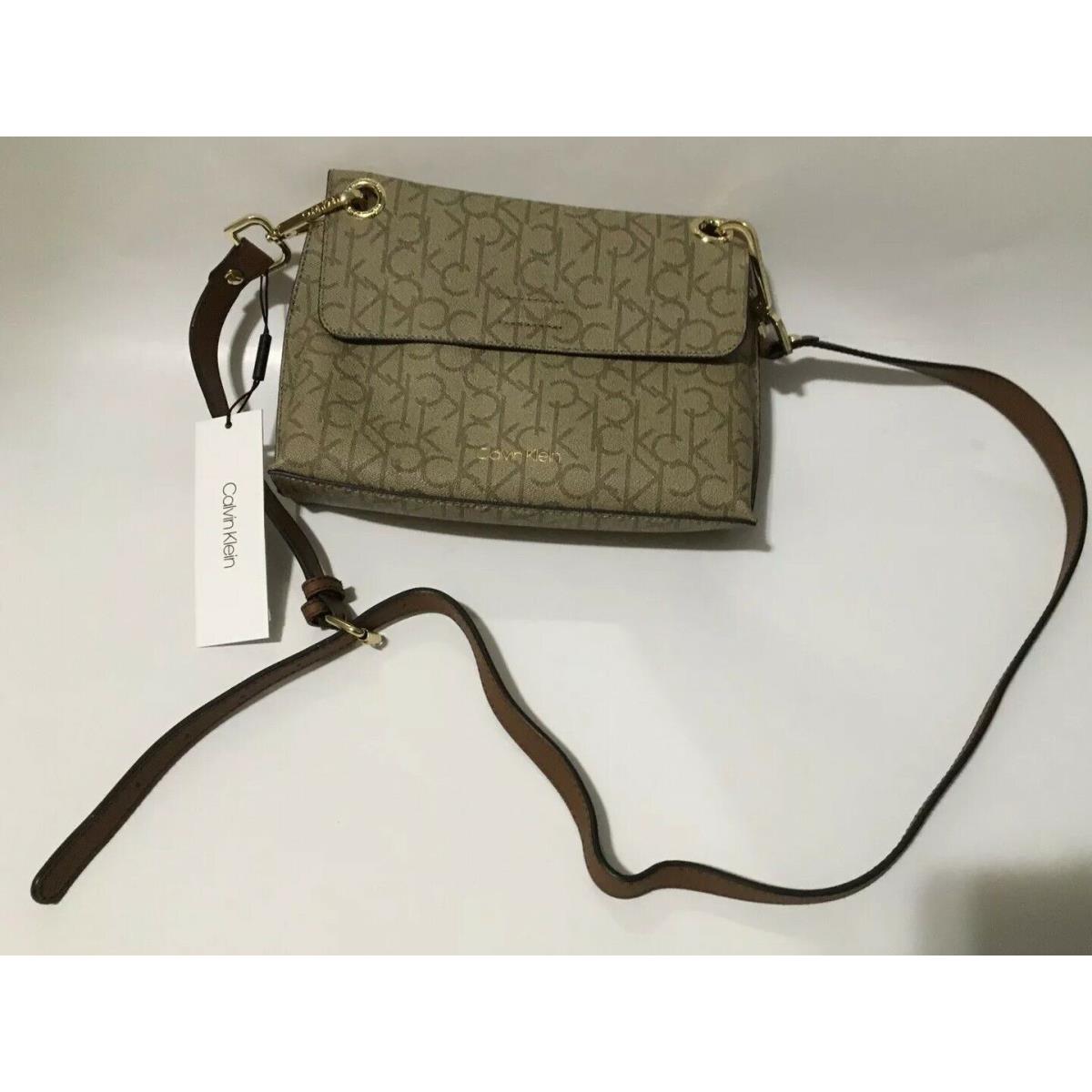 Calvin Klein Monogram Signature Shoulder Bag Pattern