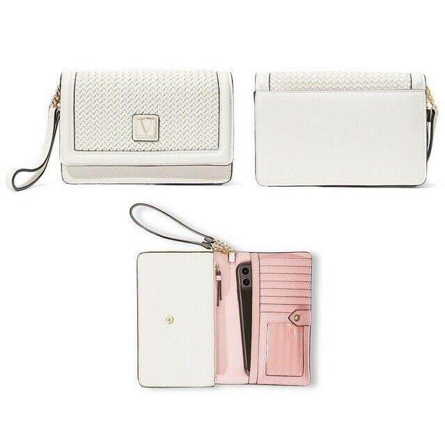 Victoria`s Secret The Victoria Tech Wristlet in Cocont Woven Limited Edition