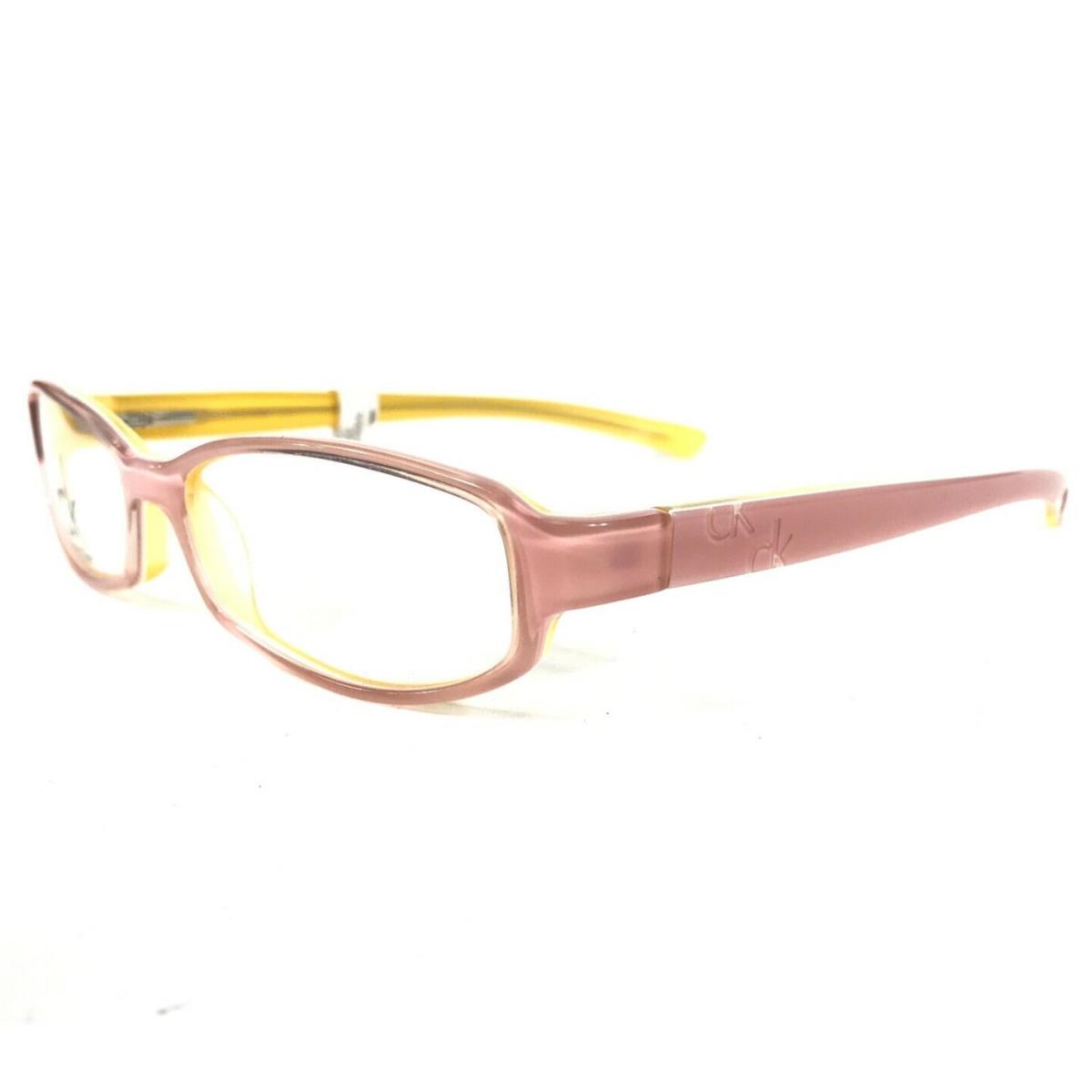 Calvin Klein 5511 665 Eyeglasses Frames White Yellow Pink Rectangular 49-13-130