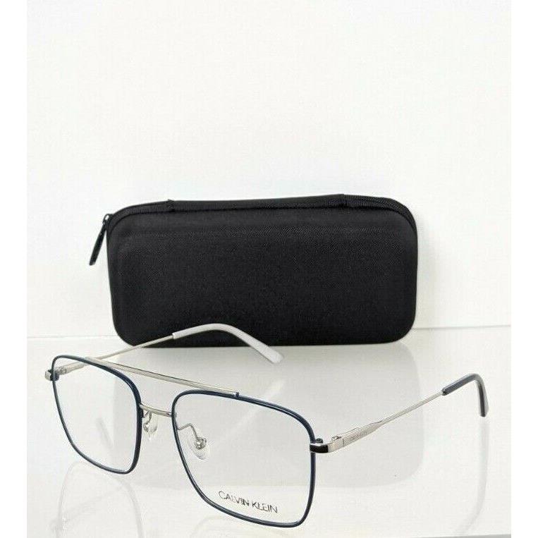 Calvin Klein Eyeglasses CK 19104 410 Navy Silver 53mm Frame