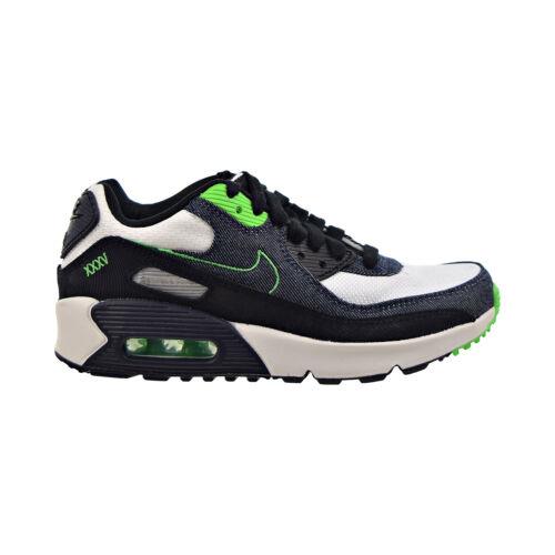 Nike Air Max 90 Ltr SE Big Kids` Shoes Black-scream Green-white DN4376-001