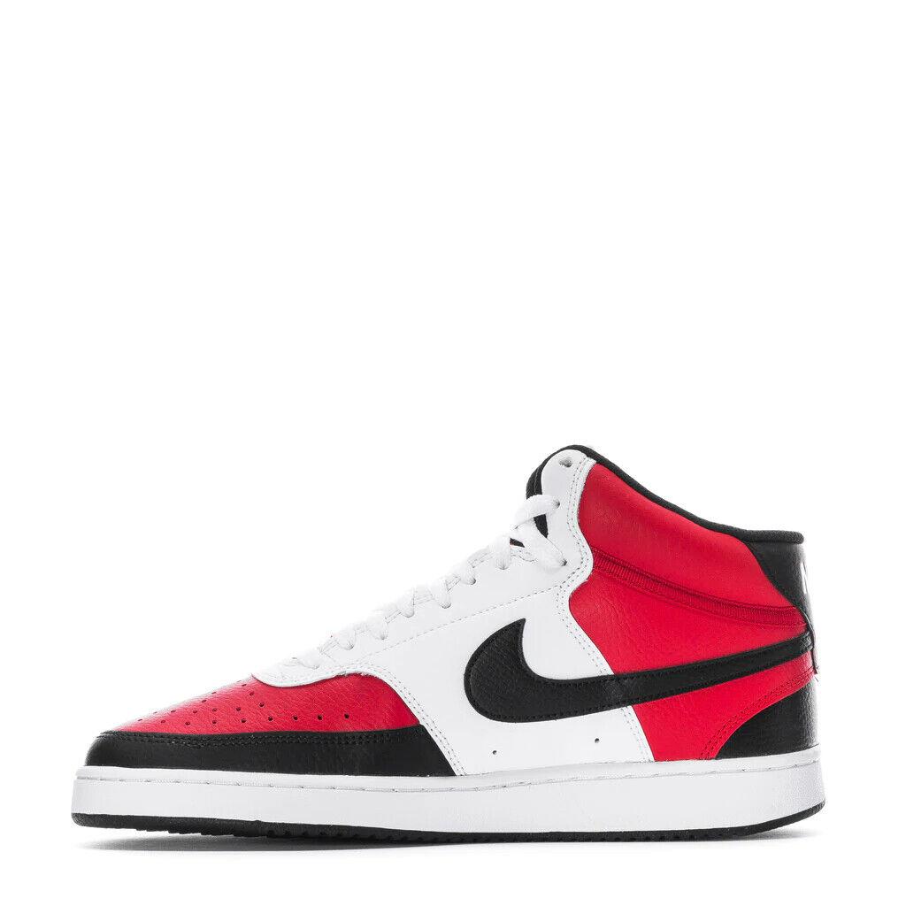 nike court vision mid white red