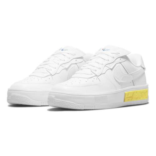 Nike Women`s Air Force 1 Fontanka `white Opti Yellow` Shoes Sneakers DA7024-101 - White/Summit White-Photon Dust
