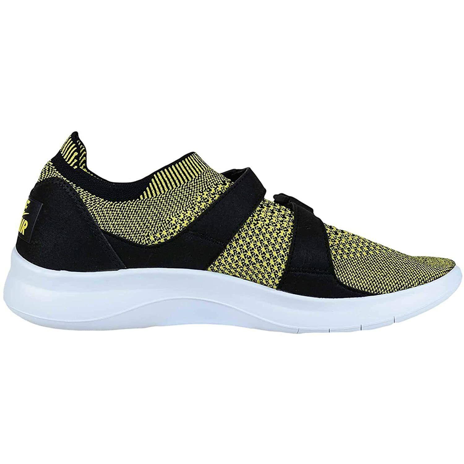 Nike W Air Sockracer Flyknit Running Yellow Casual Shoes 896447-003 Women 7.5