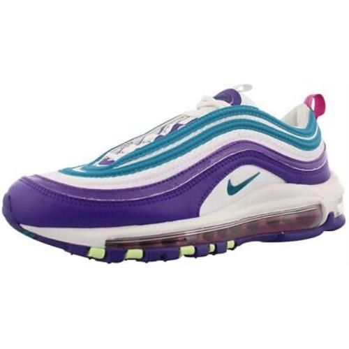Nike Air Max 97 White/spruce/purple/blue Running Shoes 921733-012 Women Size 6.5