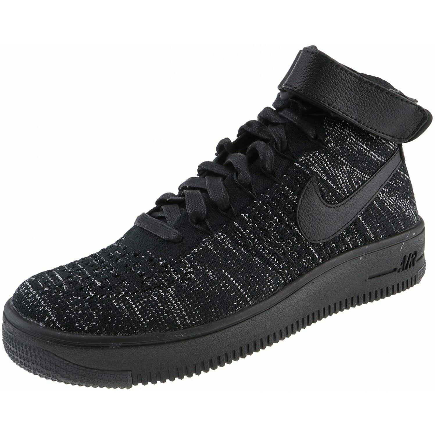 Nike AF1 Flyknit HK Black Casual Shoes Women Size 9