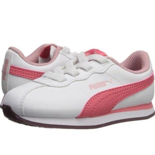 Puma Turin II Ac Slip On Big Kids Sneakers Shoes Casual White Coral Size 7M