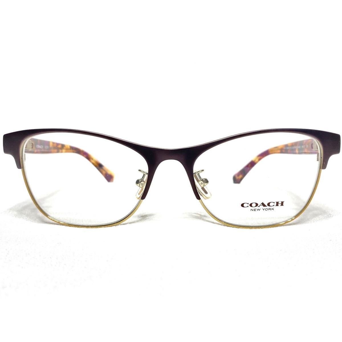 Coach HC5074 9241 Womens Purple/gold Square Designer Eyeglasses Frames 54/17