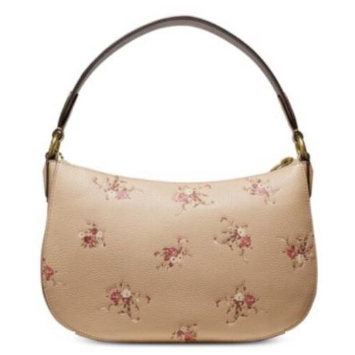 coach floral print leather sutton crossbody