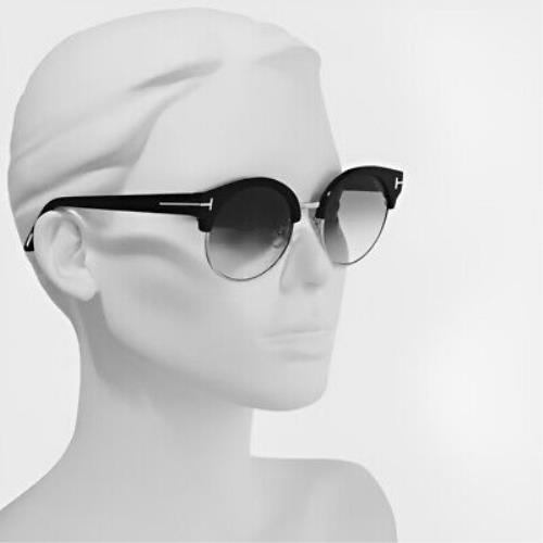 Tom Ford Sunglasses - Alissa FT0608 55X - Black Havana 54mm | 664689929054  - Tom Ford sunglasses Alissa - Black Frame, Gray Lens | Fash Direct
