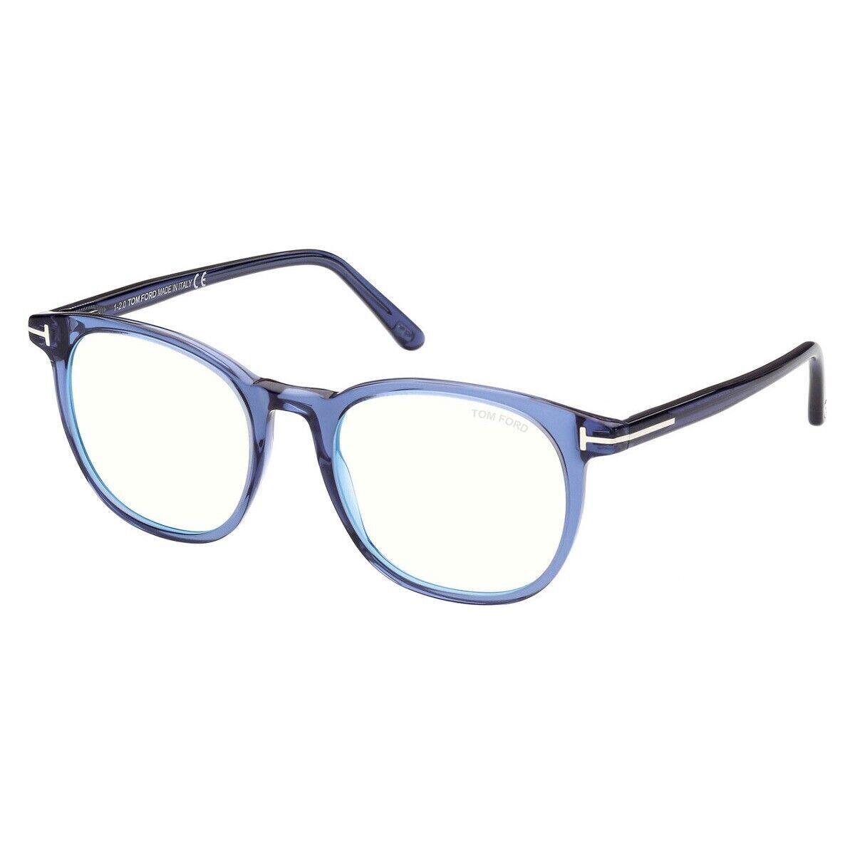 Tom Ford FT5754-B 090 Transparent Navy Blue 53mm Eyeglasses