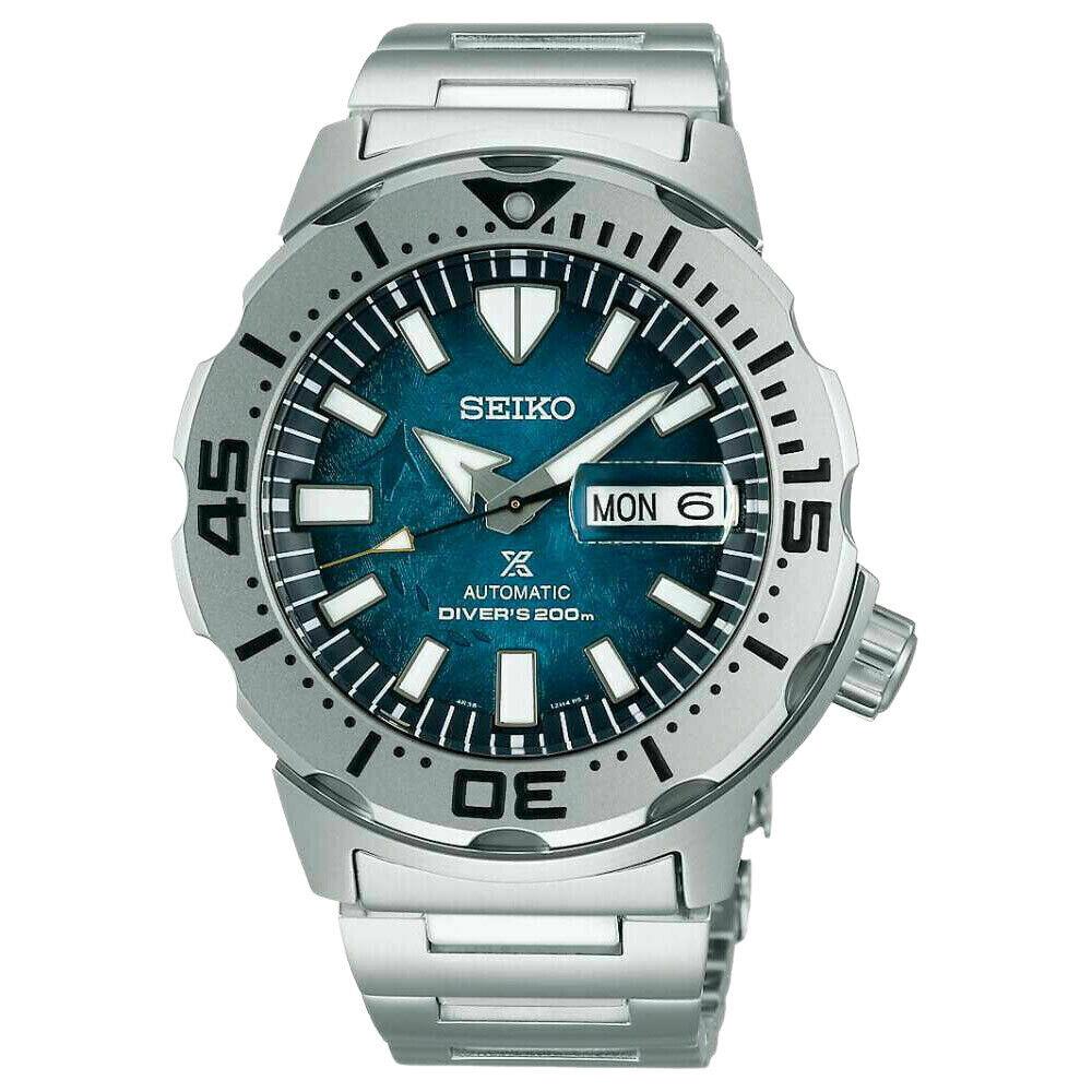 Seiko Prospex Mens Blue Wrist Watch - SRPH75 - Dial: Blue, Band: Silver