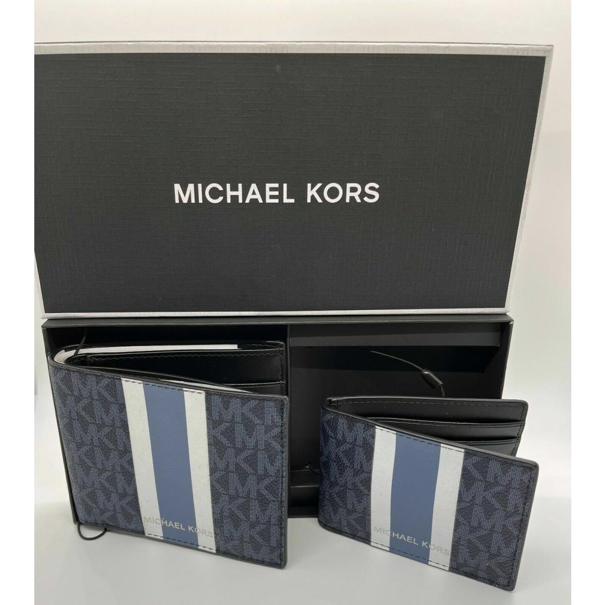 Michael Kors 3-in-1 Wallet Set Admiral Multi with Gift Box