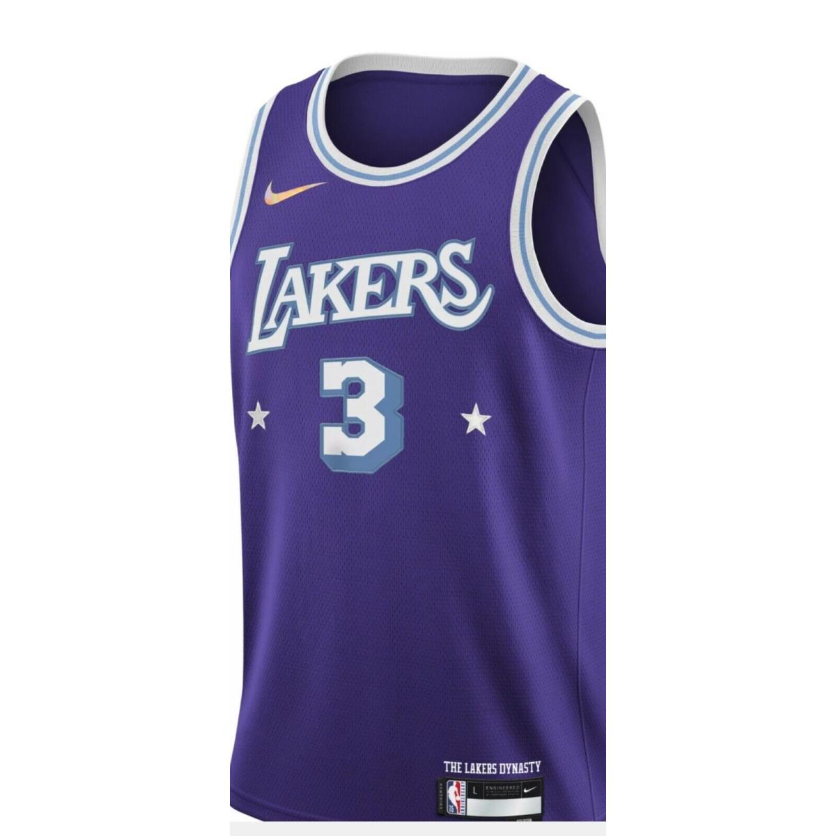 Anthony Davis Lakers Nike Swingman City Edition Jersey Size Mens Small 40