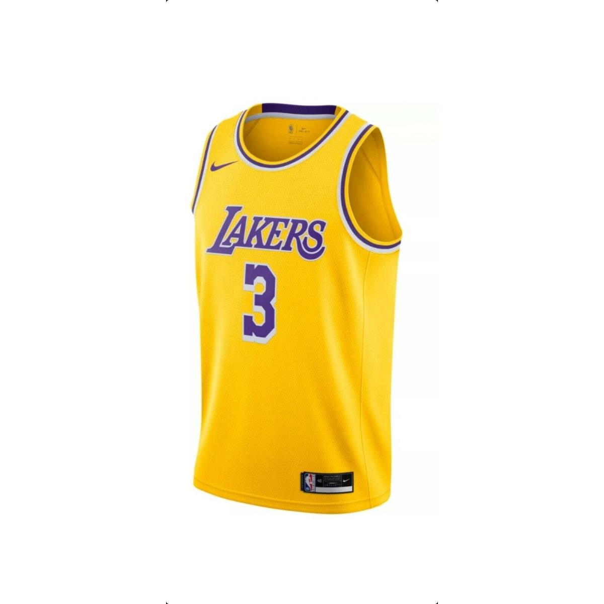 Anthony Davis Lakers Nike Swingman Icon Edition Jersey Size Mens Medium 44