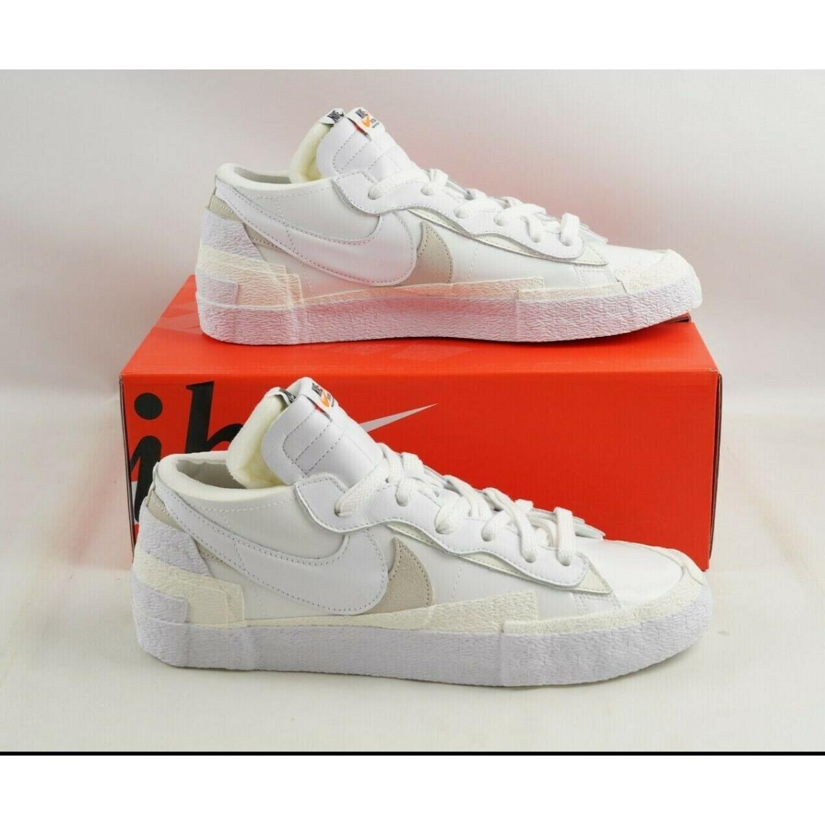 Nike Blazer Low / Sacai DM6443-100 White Sail Casual Shoes Men`s Size 11