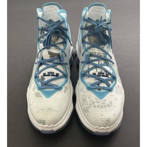 Nike shoes LeBron XIX - White / Dutch Blue - Blue Void 1